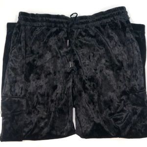 Betsy Johnson Crushed Velvet Running Pants